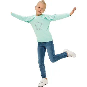 Dívčí mikina Winkiki Kids Wear Dívčí mikina Star - mátová Velikost: 146
