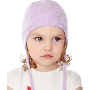 Čepice Marhatter Dívčí pletená čepice - 9661 - světle šeříková