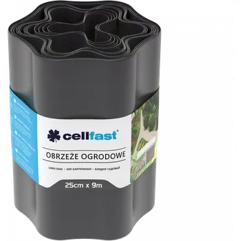 Zahradní obrubník Zahradní obruba 9 m 25 cm grafitová