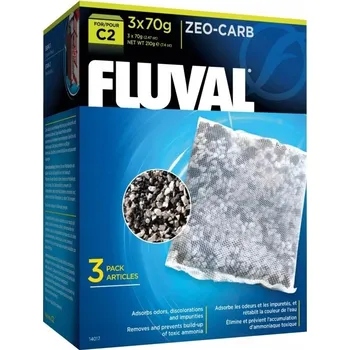 Akvarijní filtr FLUVAL Zeo-Carb uhlíková náplň do filtru C2, 3x70g