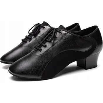 Dámské sandále Lelka taneční boty na latino 454 - ČERNÉ - podpatek 4,5 cm, velikost 46