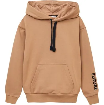 Dívčí oblečení Winkiki Kids Wear Unisex mikina s kapucí Future - Béžová Velikost: 122