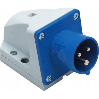 Elektrická zásuvka Úhlová zástrčka Pce 16 A 230 V