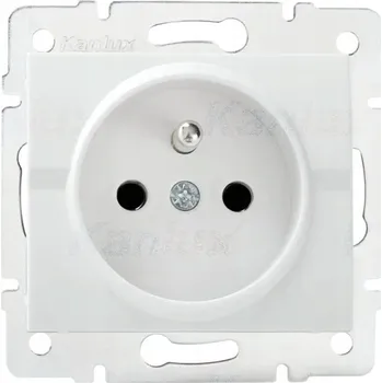 Elektrická zásuvka Bílá nástěnná Elektrická Zásuvka Kanlux