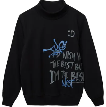 Chlapecká mikina Winkiki Kids Wear Chlapecká mikina s rolákem The Best - černá Velikost: 128