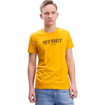 Chlapecké tričko Winkiki Kids Wear Chlapecké tričko Start - žlutá Velikost: 152