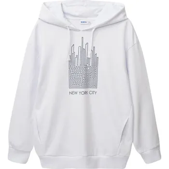 Chlapecká mikina Winkiki Kids Wear Chlapecká mikina s kapucí New York City - bílá Velikost: 164