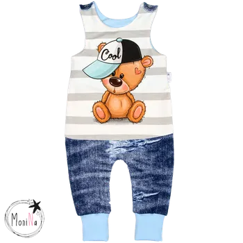 Kojenecké oblečení Lacláčky - Medvídek BOY " cool=hustý " Velikost: 56
