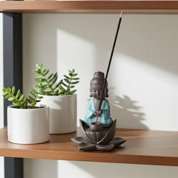 Aroma lampa Buddha na Leknínu Vonné tyčinky / kužely Keramika 16cm