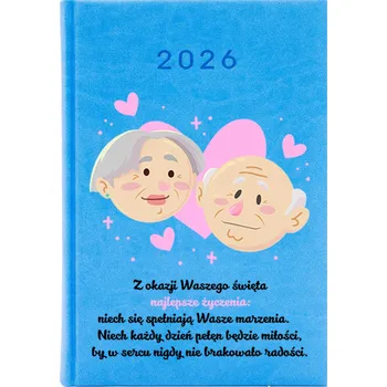 Kalendář Knižkový kalendář 2026 A5 FunnyCase modrý