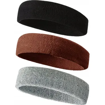 Čelenka SADA 3x ČELENKA do VLASŮ na BĚH, TENIS, SPORTOVNÍ UNISEX