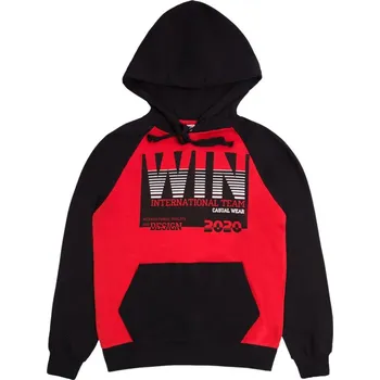 Chlapecká mikina Winkiki Kids Wear Chlapecká mikina s kapucí WIN - černá/červená Velikost: 158