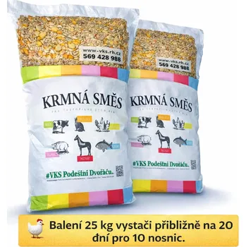 Krmivo pro hospodářské zvíře VKS Pohledští Dvořáci Sypká směs nosnice 25kg VKS Pohledští Dvořáci