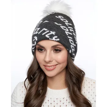 Čepice Marhatter Dámská pletená čepice - 9024 - antracitová