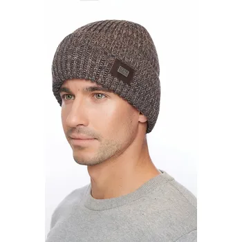 Čepice Marhatter Pánská pletená čepice - 9894 - šedá/béžová