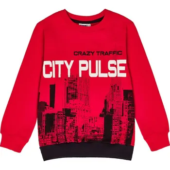 Chlapecká mikina Winkiki Kids Wear Chlapecká mikina City Pulse - červená Velikost: 146