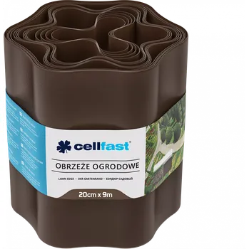 Zahradní obrubník Zahradní obruba 9 m 20 cm hnědá