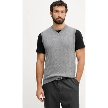 Vlněná vesta United Colors of Benetton 1002U400L šedá 90A, vel. L