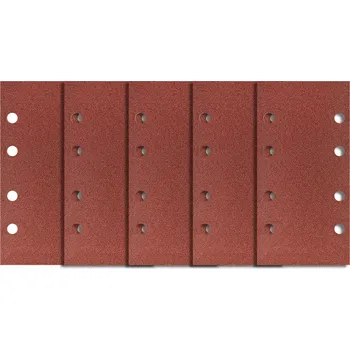 Brusný papír NEO TOOLS Brusný papír se suchým zipem 93 x 185 mm, P100, 5 ks, s 8 otvory