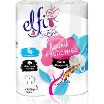 Utěrka Papírové utěrky Elfi Friendly Fachowiec 2 role, 2vrstvé, pevné a savé