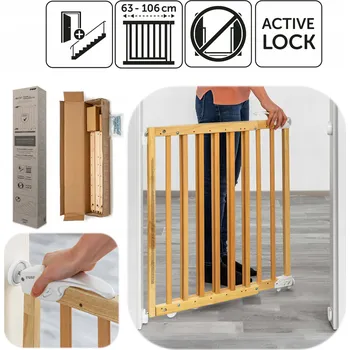 Dětská zábrana Zábrana na dveře, schody Reer, přišroubovatelná, béžová