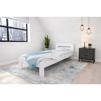 Ložnice Postel z masivu Šárka 90x200 cm bílá + rošt ZDARMA