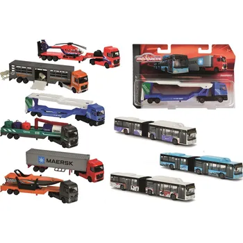 autíčko Majorette 2053302 autobus/nákladní auto 20 cm mix motivů