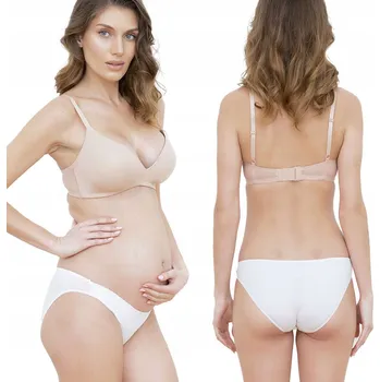 Kalhotky Italian Fashion luxusní mini těhotenské kalhotky bílé, velikost S