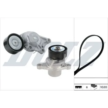 Sada žebrovaných klínových řemenů DOLZ SKD204A