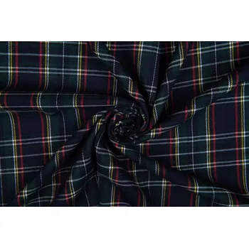 Látka s kostkovaným vzorem KRÁTKOVISKÓZA PREMIUM