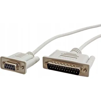 Datový kabel ROLINE Modemový kabel D-Sub D9 F - D25 M, 1,8 m