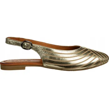 Dámská obuv Dámské Sandály s Uzavřenou Špičkou Přírodní Kůže Bayla-161 Zlaté 37