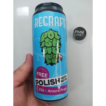 Pivo Recraft FREE Polish Hazy IPA: Amora Preta &amp; Zibi 0,5% 0,5l
