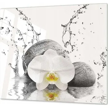 Kuchyňské prkénko Kuchyňská deska na krájení protiskluzová z tvrzeného sklo 60x52cm Orchidej