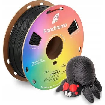 3D tisk Polymaker Panchroma PLA Satinová Černá 1.75 mm 1 kg