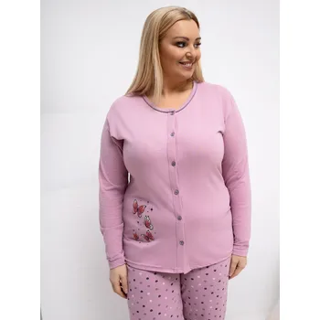 Dámské pyžamo Růžové pyžamo s motýly Forever Pink šedá | růžová 3518118