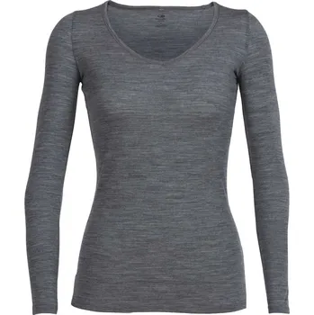 Dámské tričko dámské merino triko dlouhý rukáv ICEBREAKER Wmns Siren LS Sweetheart, Gritstone Heather velikost: S