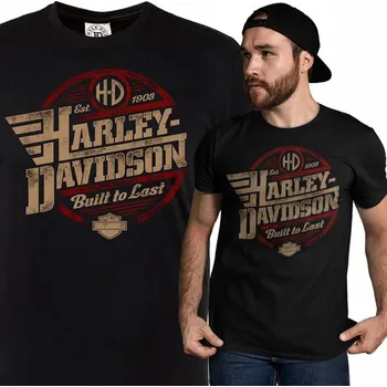Pánské tričko PÁNSKÉ MOTORKÁŘSKÉ TRIČKO NA MOTORKU HARLEY DAVIDSON