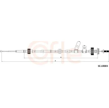 Auto-moto Lanovod parkovací brzdy COFLE 92.1E.LR003