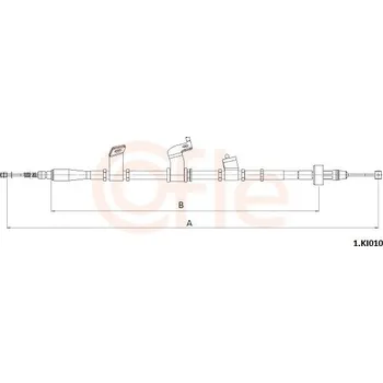 Lanko parkovací brzdy Lanovod parkovací brzdy COFLE 92.1.KI010