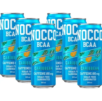 Aminokyselina Aminokyseliny NOCCO BCAA Caribbean 6 x 330 ml