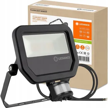 LED reflektor Ledvance 20 W černý 2400 lm IP65 s pohybovým senzorem