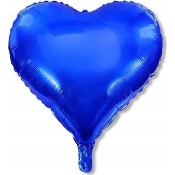 Balónek Fóliový balónek Srdce Tmavě modré 45 cm (18")