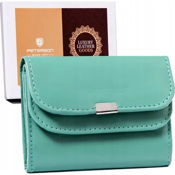 Peněženka Peterson peněženka z pravé kůže zelená - dámská