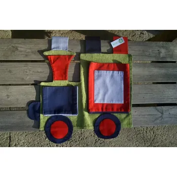 školní kapsář CEDR Kapsář 47x48cm lokomotiva (CEDR Kapsář lokomotiva na drobnosti)