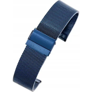 Náramek NOVÝ MODRÝ, TMAVĚ MODRÝ NÁRAMEK HODINEK SÍŤOVINA 18MM + STĚŽEJKY