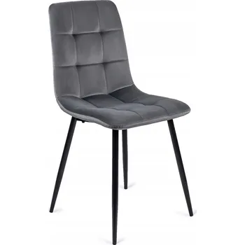 Jídelní židle Židle Mebel Elite šedý velur 1 ks