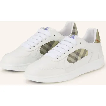 Pánská obuv Burberry Pánské Tenisky, bílá / olivová / světle zelená, 41