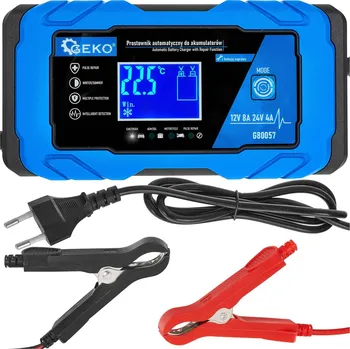 Nabíječka autobaterie Geko G80057 12/24V 150Ah 8A