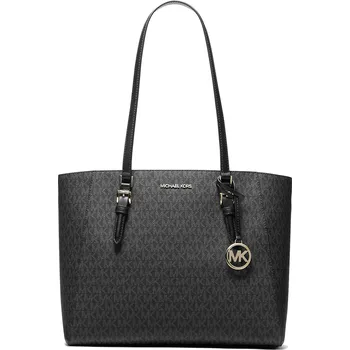 Módní doplněk Michael Kors Charlotte Large Signature Logo Tote Bag Black